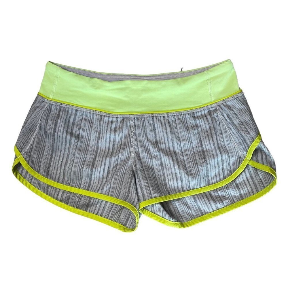 Lululemon Run Speed Up Shorts Womens Size 4 Wee Are From Space Antidote EUC